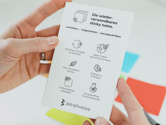 Die wiederverwendbaren Haftnotizen