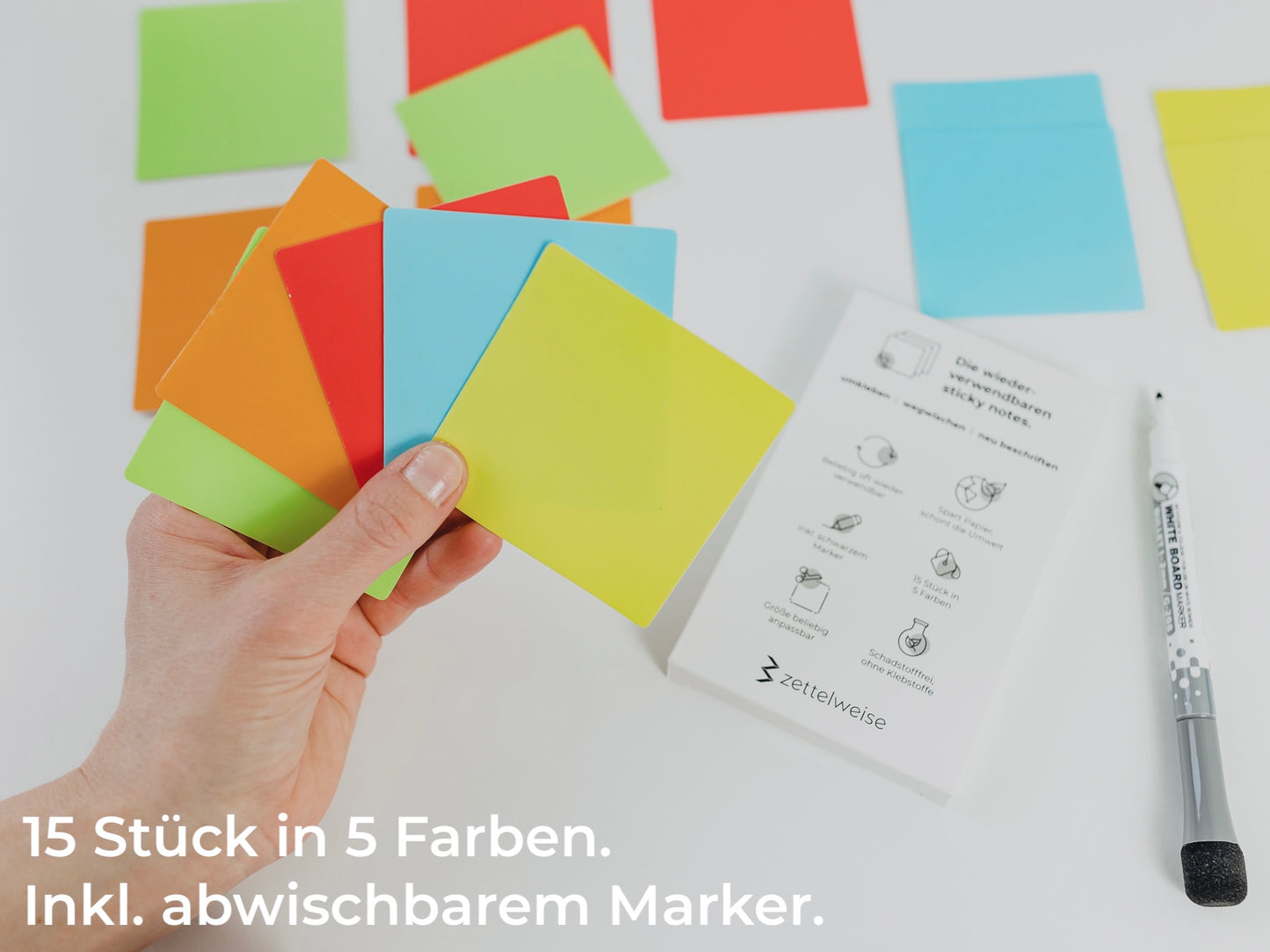 Die wiederverwendbaren Haftnotizen